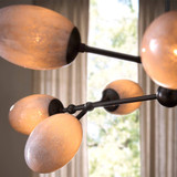 Arteriors - DLC48 - Nine Light Chandelier - Celeste - Glacier Swirl/English Bronze