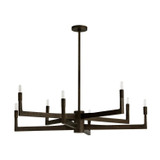Arteriors - DLC46 - Eight Light Chandelier - Griff - English Bronze/English Bronze