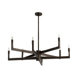 Arteriors - DLC46 - Eight Light Chandelier - Griff - English Bronze/English Bronze