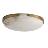 Arteriors - DFC33 - LED Flush Mount - Elara - White/Antique Brass