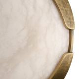 Arteriors - DFC30 - LED Flush Mount - Elara - White/Antique Brass