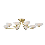 Arteriors - DFC29 - LED Flush Mount - Zamora - Antique Brass/Clear