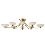 Arteriors - DFC29 - LED Flush Mount - Zamora - Antique Brass/Clear