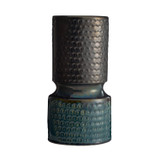 Arteriors - AVC20 - Vases, Set of 2 - Cliff - Gunmetal & Teal Reactive