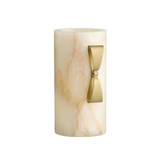 Arteriors - AVC19 - Vase - Monet - White/Antique Brass