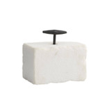 Arteriors - ATI12 - Bookends, Set of 2 - Pedra - White/Blackened Iron