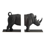 Arteriors - ATC11 - Bookends, Set of 2 - Etosha - Charcoal/Bronze