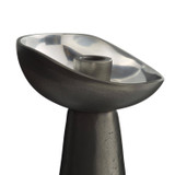 Arteriors - ACI09 - Candle Holders, Set of 2 - Argemone - Blackened/Polished Silver