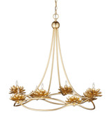 Currey and Company - 9000-1278 - Eight Light Chandelier - Cyrene - Gold Leaf