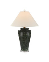 Currey and Company - 6000-1032 - One Light Table Lamp - Junko - Green/Clear