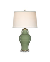 Currey and Company - 6000-1028 - One Light Table Lamp - Londonderry - Green/Clear