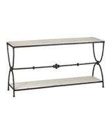 Currey and Company - 4000-0245 - Console Table - Agora - Natural/Rustic Bronze