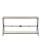 Currey and Company - 4000-0245 - Console Table - Agora - Natural/Rustic Bronze