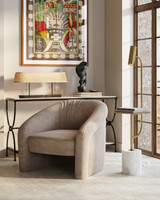 Currey and Company - 4000-0245 - Console Table - Agora - Natural/Rustic Bronze