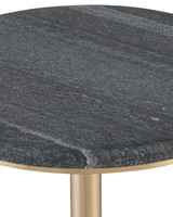 Currey and Company - 4000-0241 - Accent Table - Miles - Natural/Polished Brass