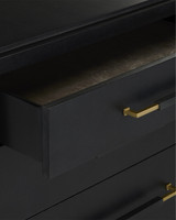 Currey and Company - 3000-0332 - Chest - Verona - Black/Natural/Champagne/Silver