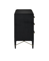 Currey and Company - 3000-0332 - Chest - Verona - Black/Natural/Champagne/Silver