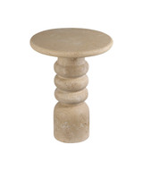 Currey and Company - 3000-0322 - Accent Table - Rocco - Beige