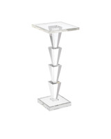 Currey and Company - 3000-0319 - Drinks Table - Tiana - Clear