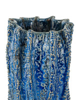 Currey and Company - 1200-1048 - Vase - Folios - Reactive Dark Blue