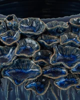 Currey and Company - 1200-1047 - Bowl - Sunken - Reactive Dark Blue
