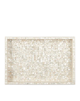 Currey and Company - 1200-1020 - Tray Set of 2 - Gerri Dot - Natural