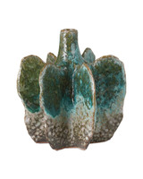 Currey and Company - 1200-1013 - Vase - Urbano - Turquoise/Brown