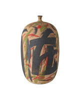 Currey and Company - 1200-0999 - Vase - Zeal - Black/Yellow/Green/Red