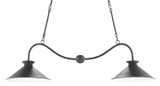Currey and Company - 9000-0533 - Two Light Chandelier - Bartel Chandelier - Black Bronze/Sugar White
