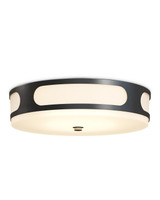 Currey and Company - 9900-0001 - LED Outdoor Flush Mount - Swale - Black/White