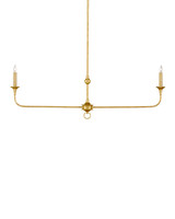 Currey and Company - 9000-1256 - Two Light Chandelier - Nottaway - Contemporary Gold Leaf