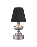 Currey and Company - 6700-0002 - One Light Table Lamp - Galavant Collection - Brushed Nickel