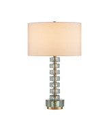 Currey and Company - 6000-0985 - One Light Table Lamp - Mystras - Clear/Antique Brass