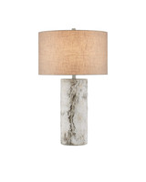 Currey and Company - 6000-0979 - One Light Table Lamp - Faux Birch - Birch White/Gray