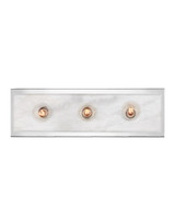Currey and Company - 5800-0054 - Three Light Bath Wall Sconce - Berdine - Natural/Polished Nickel