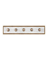 Currey and Company - 5800-0055 - Five Light Wall Sconce - Berdine - Natural/Antique Brass