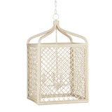 Currey and Company - 9000-0994 - Four Light Lantern - Wanstead - Hand-painted Glass/Brass