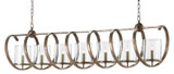 Currey and Company - 9000-0263 - Seven Light Chandelier - Maximus - Pyrite Bronze/Clear