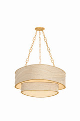 Corbett Lighting - 587-32-VGL - Nine Light Chandelier - Kiso - Vintage Gold Leaf