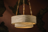 Corbett Lighting - 587-32-VGL - Nine Light Chandelier - Kiso - Vintage Gold Leaf