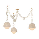 Corbett Lighting - 576-68-CPL - Three Light Chandelier - Piasu - Champagne Leaf