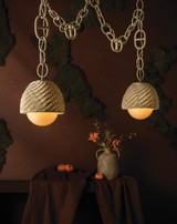 Corbett Lighting - 576-02-CPL - Two Light Linear - Piasu - Champagne Leaf
