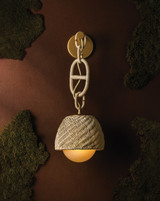 Corbett Lighting - 576-01-CPL - One Light Wall Sconce - Piasu - Champagne Leaf