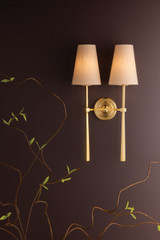 Corbett Lighting - 570-02-VB - Two Light Wall Sconce - Cadiz - Vintage Brass