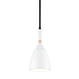 Corbett Lighting - 281-41 - One Light Pendant - Utopia - Black Brass Off White Shades