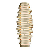 Corbett Lighting - 128-13-WSL - Three Light Wall Sconce - Vertigo - Warm Silver Leaf