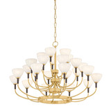 Corbett Lighting - 489-38-VB/BRZ - LED Chandelier - Brahma - Vintage Brass
