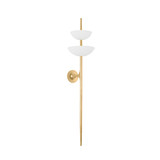Corbett Lighting - 477-02-VGL/GSW - LED Wall Sconce - Evander - Vintage Gold Leaf