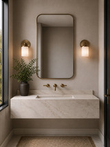 Varaluz - V68083BB - One Light Bath Vanity - Merano - Brushed Brass