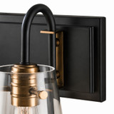 Varaluz - V68043BKAGB - One Light Wall Sconce - Bromyard - Matte Black / Vintage Brass